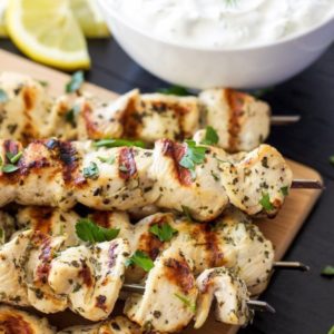 Lemon Chicken Kebabs